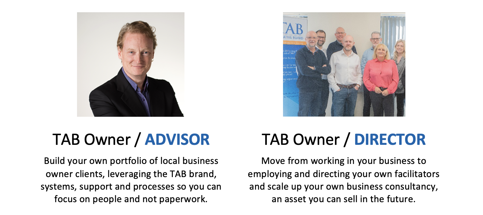 Choose your TAB business journey